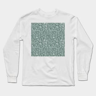 Abstract green and pink organic camo shapes Long Sleeve T-Shirt